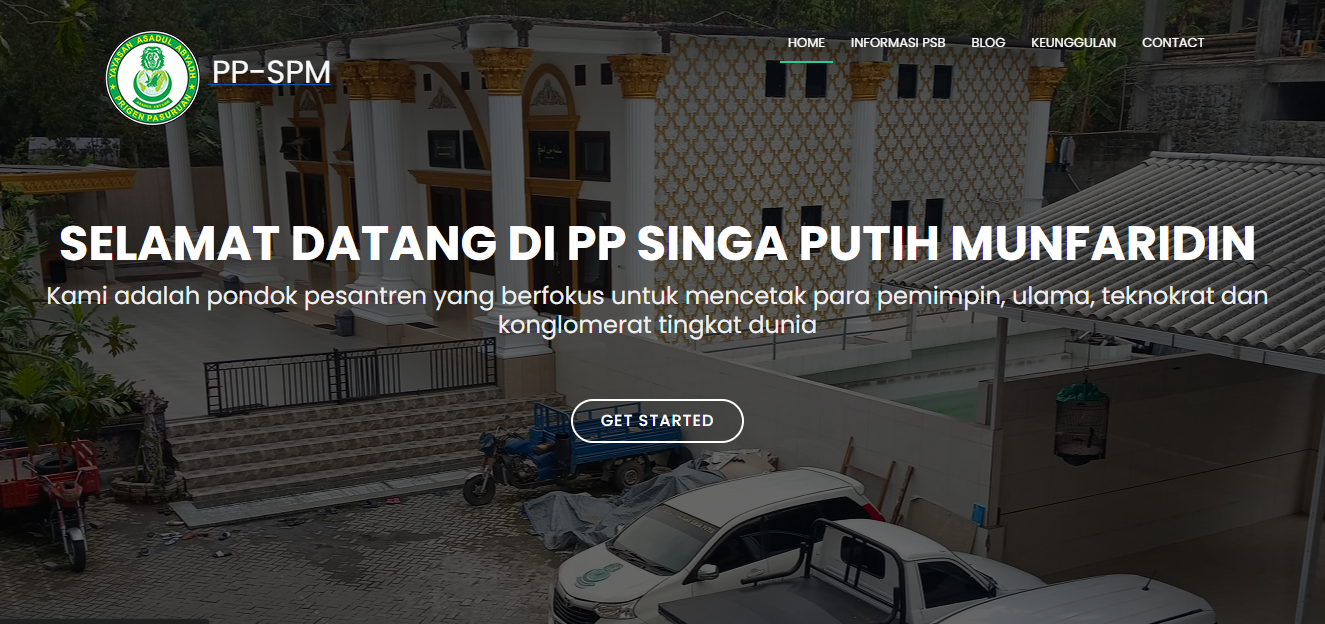 Website PP Singa Putih Munfaridin Putra