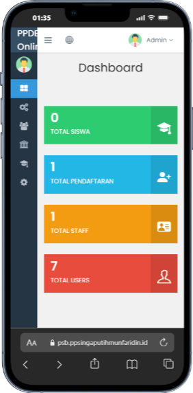 Aplikasi Penerimaan Siswa Baru (PSB)